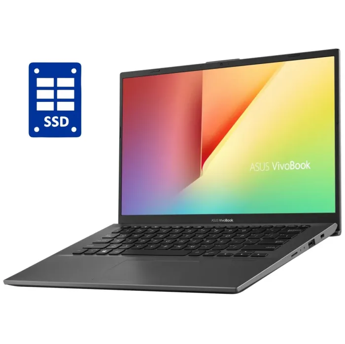 Ультрабук Asus VivoBook 14 F412F / 14" (1920x1080) TN / Intel Pentium Gold 5405U (2 (4) ядра по 2.3 GHz) / 8 GB DDR4 / 128 GB SSD / Intel UHD Graphics / WebCam / Win 10 Home б/в - зображення 1