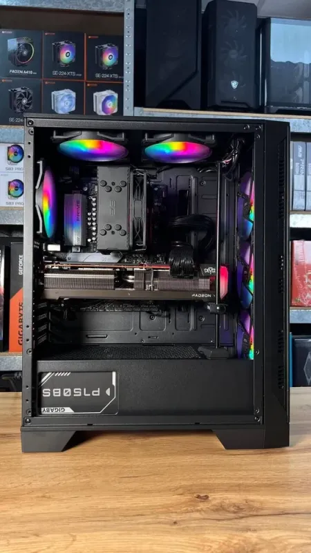 Збірка під замовлення: ігровий ПК MSI MAG Forge 120A B65 Tower / AMD Ryzen 5 7500F (6 (12) ядер по 3.7 - 5.0 GHz) / 32 GB DDR5 / 1000 GB SSD M.2 / AMD Radeon RX 6800 XT, 16 GB GDDR6, 256-bit / 750W б/в - зображення 5