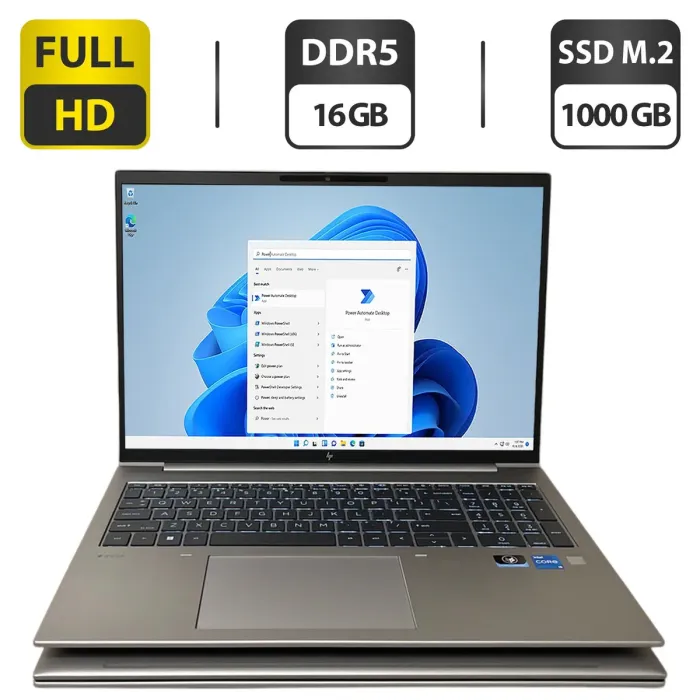 Мобільна робоча станція HP ZBook Firefly 16 G9 / 16" (1920x1200) IPS / Intel Core i5-1240P (12 (16) ядер по 3,3 - 4,4 ГГц) / 16 ГБ DDR5 / 1000 ГБ SSD M.2 / Intel Iris Xe Graphics / WebCam / Fingerprint б/в - зображення 1