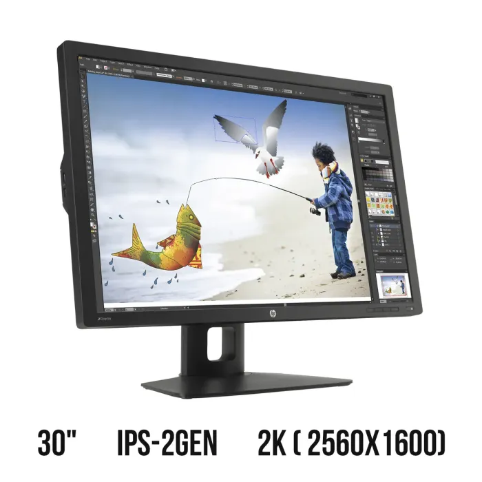 Монітор HP Z30i / 30" (2560x1600) IPS / 1X DVI, 1X HDMI, 1X DP, 1X VGA б/в - зображення 1