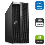Робоча станція Dell Precision 5820 Tower / Intel Xeon W-2123 (4 (8) ядра по 3.6 - 3.9 GHz) / 32 GB DDR4 / 256 GB SSD / nVidia Quadro P600, 2 GB GDDR5, 128-bit / DVD-ROM б/в