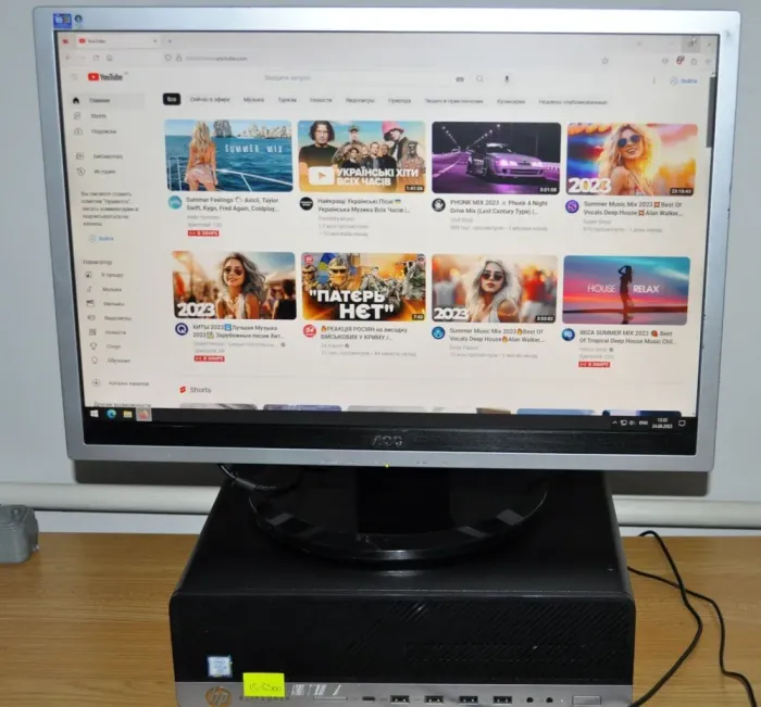 Комплект ПК: HP EliteDesk 800 G3 SFF / Intel Core i5-6500 (4 ядра по 3.2 - 3.6 GHz) / 16 GB DDR4 / 480 GB SSD NEW / Intel HD Graphics 530 + Монітор Б-клас 22" (1680x1050) TN / VGA / Різні бренди б/в - зображення 13