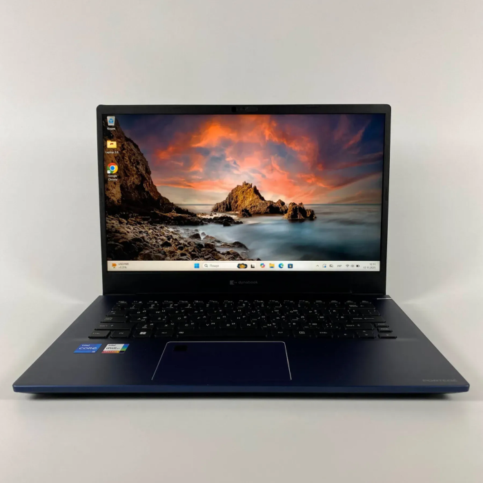 Ультрабук Б-клас DynaBook Portege X40-K / 14" (1920x1080) IPS / Intel Core i5-1240P (12 (16) ядер по 3.3 - 4.4 GHz) / 16 GB DDR4 / 256 GB SSD / Intel Iris Xe Graphics / WebCam / TouchID б/в - зображення 2