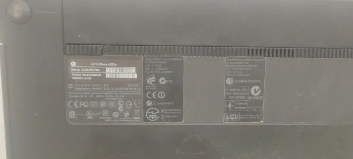 Ноутбук HP ProBook 4520s / 15.6" (1366x768) TN / Intel Core i5-520M (2 (4) ядра по 2.4 - 2.93 GHz) / 4 GB DDR3 / 120 GB SSD / Intel HD Graphics / DVD-ROM б/в - зображення 8