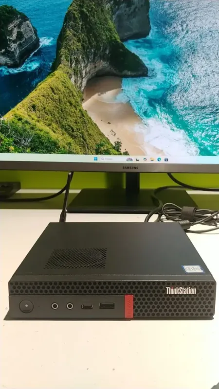 Неттоп Lenovo ThinkStation P330 Tiny USFF / Intel Core i9-9900T (8 (16) ядер по 2.1 - 4.4 GHz) / 16 GB DDR4 / 512 GB SSD / nVidia Quadro P620, 2 GB GDDR5X, 128-bit / WI-FI / Windows 11 +  Блок живлення у комплекті б/в - зображення 5