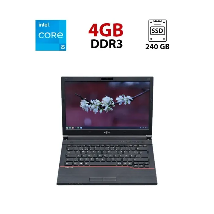 Ноутбук Fujitsu LifeBook E546 / 14" (1920x1080) TN / Intel Core i5-6200U (2 (4) ядра по 2.3 - 2.8 GHz) / 8 GB DDR4 / 240 GB SSD / Intel HD Graphics 520 / WebCam б/в - зображення 1