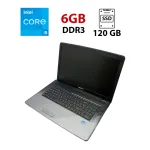Ноутбук Acer Medion E7222 / 17.3" (1600x900) TN / Intel Core i5-2540M (2 (4) ядра по 2.6 - 3.3 GHz) / 6 GB DDR3 / 120 GB SSD + 500 GB HDD / Intel HD Graphics 3000 / WebCam / АКБ не тримає б/в