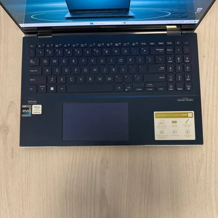 Ультрабук-трансформер Б-клас Asus Zenbook Pro 15 Flip Q529ZA / 15.6" (2880x1620) OLED / Intel Core i7-12700H (14 (20) ядер по 3.5 - 4.7 GHz) / 16 GB DDR5 / 512 GB SSD NVMe / Intel Iris Xe Graphics / WebCam б/в - зображення 7