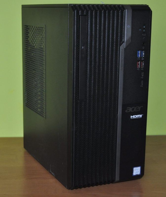 Комп'ютер Б-класу Acer Veriton S4660G Tower / Intel Core i5-8400 (6 ядер по 2,8 - 4,0 ГГц) / 12 ГБ DDR4 / 256 ГБ SSD / Intel UHD Graphics 630 / Windows 11 Pro б/в - изображение 4