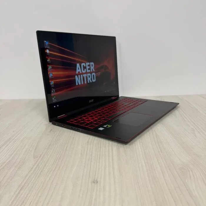 Ігровий ноутбук-трансформер Acer Nitro 5 Spin NP515-51 / 15.6" (1920x1080) IPS Touch / Intel Core i7-8550U (4 (8) ядра по 1.8 - 4.0 GHz) / 8 GB DDR4 / 256 GB SSD M.2 + 1000 GB HDD / nVidia GeForce GTX 1050, 4 GB GDDR5, 128-bit / WebCam б/в - зображення 4