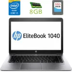 Ультрабук HP EliteBook Folio 1040 G1 / 14" (1600x900) TN / Intel Core i5-4310U (2 (4) ядра по 2.0 - 3.0 GHz) / 8 GB DDR3 / 256 GB SSD / Intel HD Graphics 4400 / DisplayPort / 4G LTE б/в