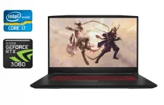 Ігровий ноутбук MSI MS-17L3 / 17.3" (1920x1080) IPS / Intel Core i7-12700H (14 (20) ядер по 3.5 - 4.7 GHz) / 16 GB DDR4 / 512 GB SSD / nVidia GeForce RTX 3060, 6 GB GDDR6, 192-bit / WebCam / Windows 11 б/в