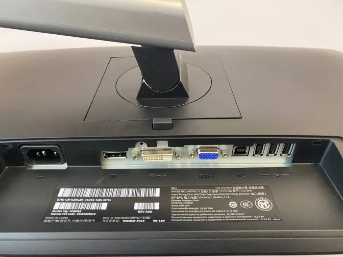 Монітор Dell P2214H / 22" (1920x1080) IPS / 1x VGA, 1x DVI, 1x DisplayPort, USB 2.0 / VESA 100x100 б/в - зображення 5