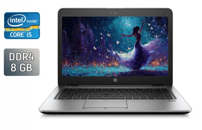 Ультрабук HP EliteBook 840 G3 / 14" (1920x1080) IPS / Intel Core i5-6300U (2 (4) ядра по 2.4 - 3.0 GHz) / 8 GB DDR4 / 240 GB SSD / Intel HD Graphics 520 / HDMI / TouchID / Windows 10 б/в - зображення 1