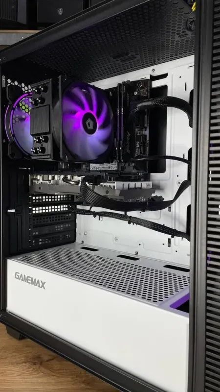 Ігровий ПК GameMax Aero Black Tower NEW / Intel Core i3-12100F (4 (8) ядер 3,3 - 4,3 ГГц) NEW / 16 ГБ DDR4 NEW / 500 ГБ SSD M.2 NEW / nVidia GeForce RTX 2060, 6 ГБ GDDR6, 192-bit / 650 Вт NEW б/в - зображення 6