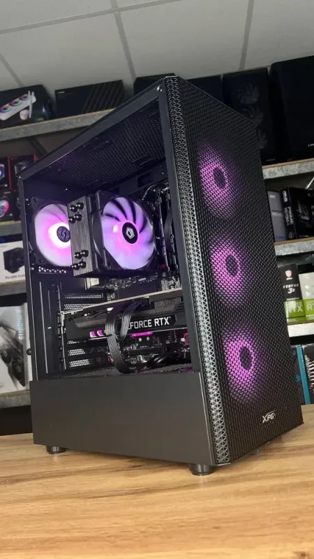 Збірка під замовлення: комп'ютер A-Data XPG Valor Mesh C Black Tower / AMD Ryzen 5 7500F (6 (12) ядер по 3.7 - 5.0 GHz) / 32 GB DDR5 / 1000 GB SSD M.2 / nVidia GeForce RTX 3080, 10 GB GDDR6X, 360-bit / 850W б/в - зображення 8