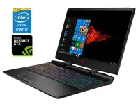 Ігровий ноутбук Б-клас HP Omen 15-dc1054nr / 15.6" (1920x1080) IPS / Intel Core i7-9750H (6 (12) ядер по 2.6 - 4.5 GHz) / 16 GB DDR4 / 512 GB SSD NVMe / nVidia GeForce GTX 1660 Ti, 6 GB GDDR6, 192-bit / WebCam б/в