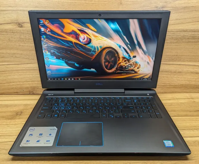 Ігровий ноутбук Dell G7 7588 / 15.6" (1920x1080) IPS / Intel Core i7-8750H (6 (12) ядер по 2.2 - 4.1 GHz) / 16 GB DDR4 / 256 GB SSD + 1000 GB HDD / nVidia GeForce GTX 1060, 6 GB GDDR5, 192-bit / WebCam / Windows 10 б/в - зображення 2