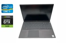 Ігровий ноутбук Dell Vostro 7500 / 15.6" (1920x1080) IPS / Intel Core i7-10750H (6 (12) ядер по 2.6 - 5.0 GHz) / 16 GB DDR4 / 512 GB SSD / nVidia GeForce GTX 1650, 4 GB GDDR6, 128-bit / WebCam / Fingerprint / Windows 10 б/в