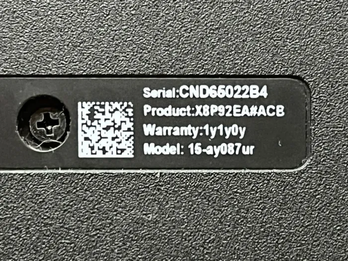 Ноутбук Б-клас HP 15-ay087ur / 15.6" (1366x768) TN / Intel Pentium N3710 (4 ядра по 1.6 - 2.56 GHz) / 4 GB DDR3 / 500 GB HDD / Intel HD Graphics / WebCam б/в - зображення 7