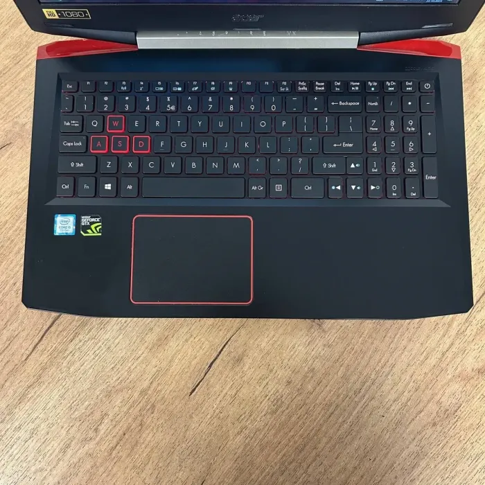 Ігровий ноутбук Б-клас Acer Aspire VX5-591G / 15.6" (1920x1080) IPS / Intel Core i5-7300HQ (4 ядра по 2.5 - 3.5 GHz) / 16 GB DDR4 / 256 GB SSD / nVidia GeForce GTX 1050 Ti, 4 GB GDDR5, 128-bit / WebCam б/в - зображення 7