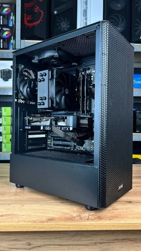 Ігровий ПК A-Data XPG Valor Mesh C Black Tower / AMD Ryzen 5 7500F (6 (12) ядра по 3.7 - 5.0 GHz) / 32 GB DDR5 / 1000 GB SSD M.2 / nVidia GeForce RTX 4060, 8 GB GDDR6, 128-bit / 750W / HDMI - зображення 4