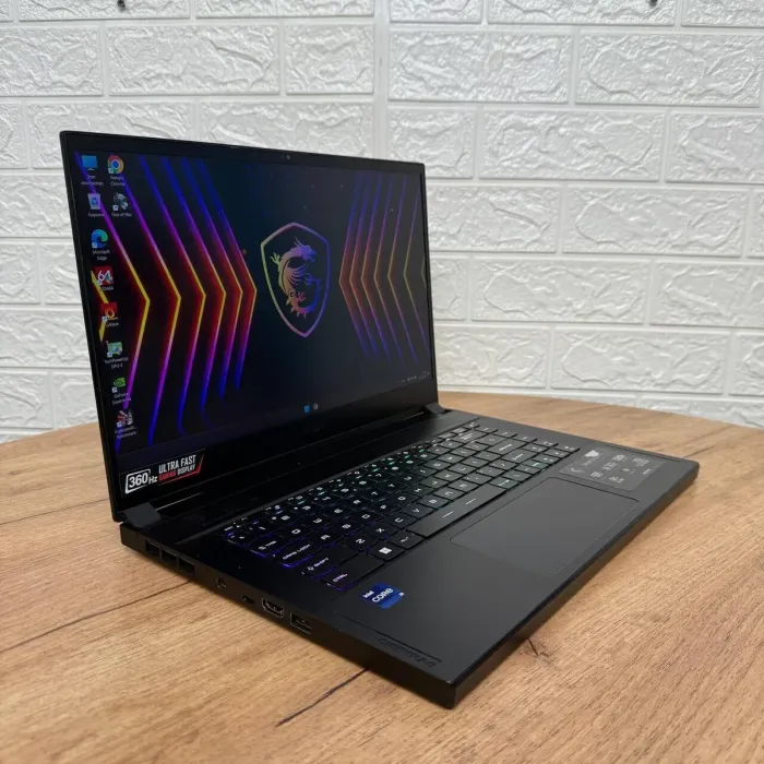 Ігровий ноутбук Б-клас MSI GS66 Stealth 11UH / 15.6" (1920x1080) IPS / Intel Core i9-11900H (8 (16) ядер по 2.1 - 4.9 GHz) / 16 GB DDR4 / 512 GB SSD / nVidia GeForce RTX 3080, 16 GB GDDR6, 256-bit / WebCam б/в - зображення 4