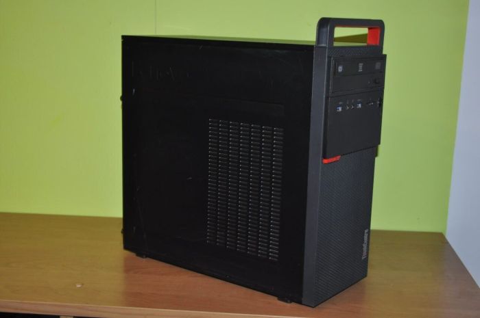 Комп'ютер Lenovo ThinkCentre M700 Tower / Intel Core i5-6400 (4 ядра по 3,7 - 3,3 ГГц) / 8 ГБ DDR4 / 120 ГБ SSD + 500 ГБ HDD / Intel HD Graphics 530 / DVD-ROM / Windows 11 Pro б/в - зображення 5
