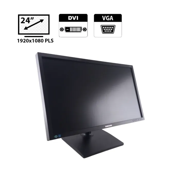Монітор Широкоформатний Samsung SyncMaster S24E650BW / 24" (1920x1200) PLS LED / 1x DVI-D, 1x VGA б/в - зображення 1