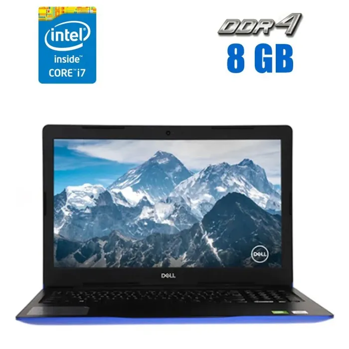 Ноутбук Dell Inspiron 3593 / 15.6" (1920x1080) TN Touch / Intel Core i7-1065G7 (4 (8) ядра по 1.3 - 3.9 GHz) / 8 GB DDR4 / 256 GB SSD / Iris Plus Graphics / WebCam б/в - зображення 1