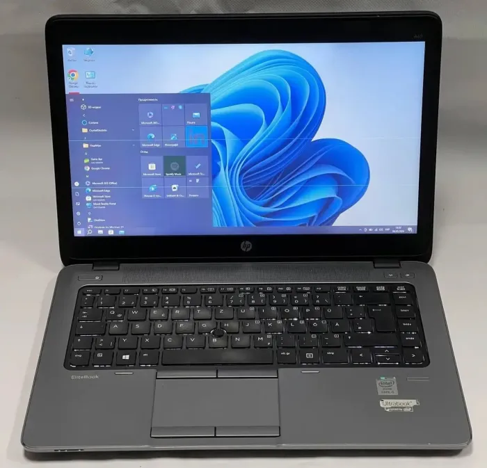 Ноутбук Б-клас HP EliteBook 840 G1 / 14" (1600x900) TN / Intel Core i5-4210U (2 (4) ядра по 1.7 - 2.7 GHz) / 8 GB DDR3 / 500 GB HDD / Intel HD Graphics 4400 / WebCam / Windows 10 Pro б/в - зображення 3