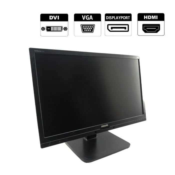 Монітор Philips 241P6E / 24" (1920x1080) IPS / DVI, VGA, HDMI, DP б/в - зображення 1