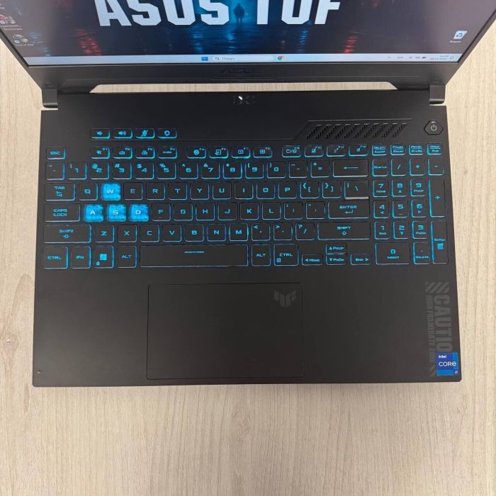 Ігровий ноутбук Asus TUF Gaming F15 FX507ZI / 15,6" (1920x1080) IPS / Intel Core i7-12700H (14 (20) ядер по 3,5 - 4,7 ГГц) / 32 ГБ DDR4 / 512 ГБ SSD / nVidia GeForce RTX 4070, 8 ГБ GDDR6, 128-біт / Веб-камера б/в - зображення 3