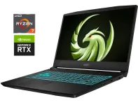 Ігровий ноутбук MSI Bravo 15 C7VFK / 15.6" (1920x1080) IPS / AMD Ryzen 7 7735HS (8 (16) ядер по 3.2 - 4.75 GHz) / 16 GB DDR5 / 1000 GB SSD NVMe / nVidia GeForce RTX 4060, 8 GB GDDR6, 128-bit / WebCam б/в