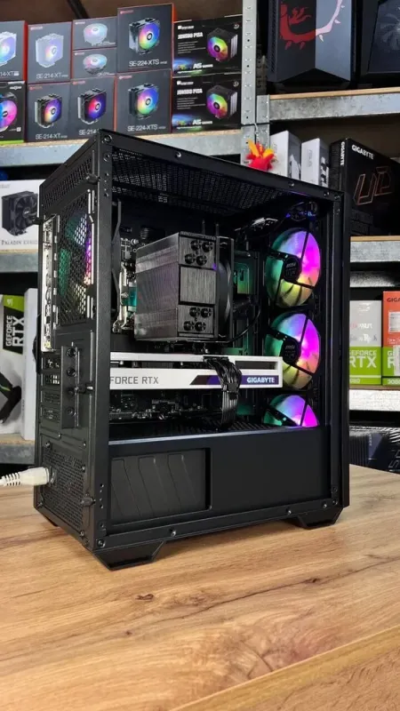 Збірка під замовлення: комп'ютер MSI MAG Forge M100R Black Tower / Intel Core i5-12400F (6 (12) ядер по 2.5 - 4.4 GHz) / 16 GB DDR4 / 500 GB SSD M.2 / nVidia GeForce RTX 3070, 8 GB GDDR6, 256-bit / 650W б/в - зображення 8