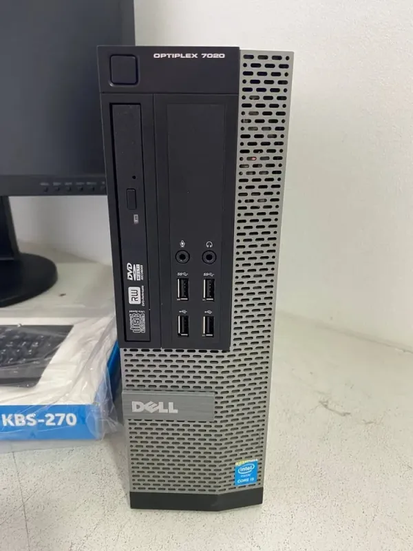 Комплект ПК: комп'ютер Dell OptiPlex 7020 SFF / Intel Core i5-4590 (4 ядра по 3.3 - 3.7 GHz) / 8 GB DDR3 / 240 GB SSD / AMD Radeon R5 240, 1 GB GDDR3, 64-bit / DVD-ROM + Монітор Б-клас LG 23MB35PY-B / 23" (1920x1080) IPS б/в - зображення 3