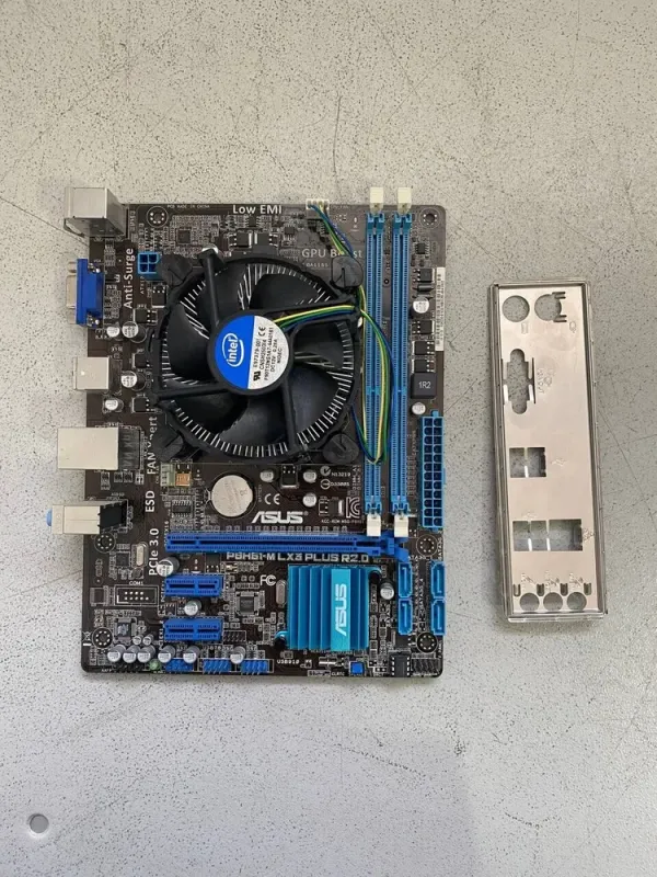 Комплект: материнська плата Asus P8H61-M LX3 Plus R2.0 / Intel Core i5-2400 (4 ядра по 3.1 - 3.4 GHz) / Intel HD Graphics 2000 / Socket LGA1155 / Кулер BOX б/в - зображення 2