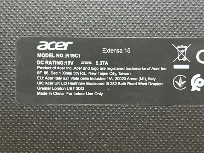 Ноутбук Acer Extensa 15 EX215-52 / 15.6" (1920x1080) TN / Intel Core i3-1005G1 (2 (4) ядра по 1.2 - 3.4 GHz) / 8 GB DDR4 / 256 GB SSD / Intel UHD Graphics / WebCam б/в - зображення 7