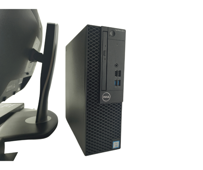 Комплект ПК: комп'ютер Dell OptiPlex 3050 SFF / Intel Core i5-7500 (4 ядра по 3,4 - 3,8 ГГц) / 16 ГБ DDR4 / 512 ГБ SSD / Intel HD Graphics 630 + Монітор 24" (1920x1080) TN б/в - зображення 3