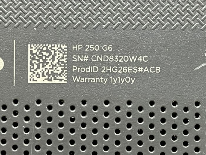 Ноутбук Б-клас HP 250 G6 / 15.6" (1920x1080) TN / Intel Core i3-7020U (2 (4) ядра по 2.3 GHz) / 8 GB DDR4 / 120 GB SSD / Intel HD Graphics 620 / WebCam б/в - изображение 6