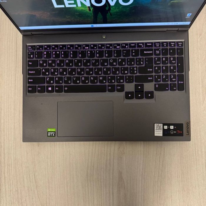 Ігровий ноутбук Б-класу Lenovo Legion 5 Pro 16ITH6H / 16" (2560x1600) IPS / Intel Core i9-11950H (8 (16) ядер по 2.1 - 5.0 GHz) / 16 GB DDR4 / 512 GB SSD NVMe / nVidia GeForce RTX 3070, 8 GB GDDR6, 256-bit / WebCam б/в - зображення 7
