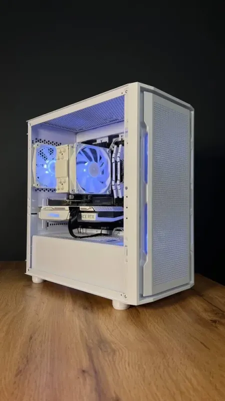 Збірка під замовлення: ігровий ПК Cougar Uniface Mini RGB White Tower / AMD Ryzen 5 5600 (6 (12) ядер по 3.5 - 4.4 GHz) / 32 GB DDR4 / 1000 GB SSD M.2 / nVidia GeForce RTX 3070, 8 GB GDDR6, 256-bit / 650W б/в - зображення 2