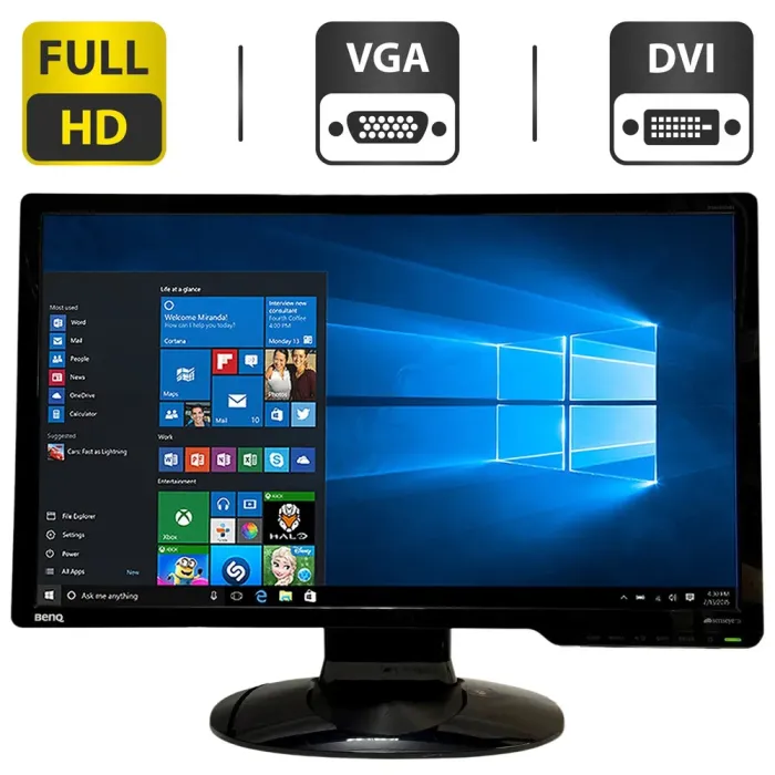 Монітор BenQ G2420HDBL/24" (1920x1080) TN/VGA, DVI/VESA 100x100 + Кабель живлення б/в - зображення 1