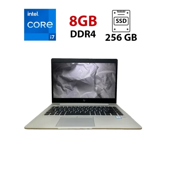 Ноутбук Б-клас HP EliteBook 840 G5 / 14" (1920x1080) IPS / Intel Core i7-8550U (4 (8) ядра по 1.8 - 4.0 GHz) / 8 GB DDR3 / 256 GB SSD / WebCam / USB 3.0 / HDMI / Без акб б/в - зображення 1