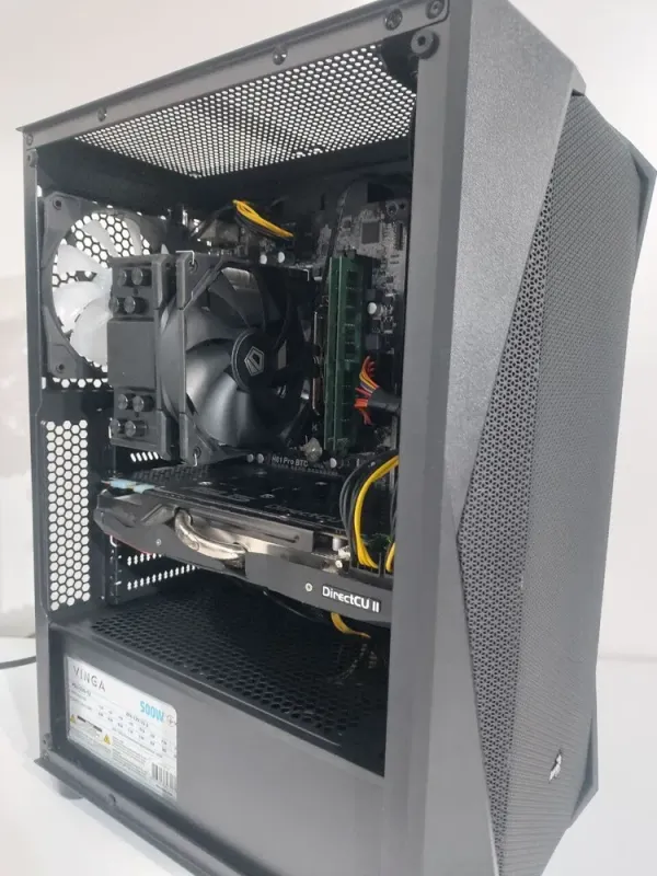 Комплект ПК: AeroCool Falcon-A-BK-V1 Tower / Intel Core i7-4790 (4 (8) ядра по 3.6 - 4.0 GHz) / 16 GB DDR3 / 500 GB SSD + 250 GB HDD / nVidia GeForce GTX 780, 3 GB GDDR5, 384-bit / 500W + Монітор LG 24MB37PM-B / 24" (1920x1080) IPS б/в - зображення 4