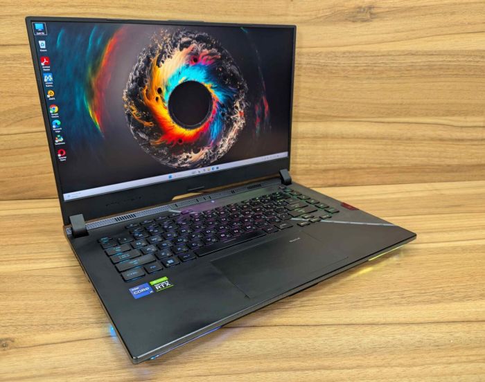 Ігровий ноутбук Asus ROG Strix Scar G533Z / 15.6" (2560x1440) IPS / Intel Core i9-12900H (14 (20) ядер по 3.8 - 5.0 GHz) / 32 GB DDR5 / 1000 GB SSD / nVidia GeForce RTX 3070 Ti, 8 GB GDDR6X, 256-bit / HDMI / Windows 11 б/в - зображення 4