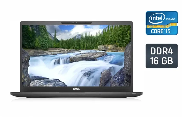 Ультрабук Dell Latitude 7400 / 14" (1920x1080) IPS / Intel Core i5-8365U (4 (8) ядра по 1.6 - 4.1 GHz) / 16 GB DDR4 / 512 GB SSD / Intel UHD Graphics / WebCam / TouchID / Windows 10 б/в - зображення 1