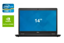 Ультрабук Dell Latitude 5480 / 14" (1920x1080) IPS / Intel Core i7-7820HQ (4 (8) ядра по 2.9 - 3.9 GHz) / 16 GB DDR4 / 480 GB SSD / nVidia GeForce 930MX, 2 GB DDR3, 64-bit / WebCam / HDMI / Windows 10 б/в