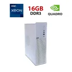 Робоча станція 2E 2E-V90W-400 Tower / Intel Xeon E5-2650 V2 (8 (16) ядер по 2,6-3,4 ГГц) / 16 ГБ DDR3 / 256 ГБ SSD NVMe / nVidia Quadro P620, 2 ГБ GDDR5, 128-біт / Win 10 без ліцензії б/в