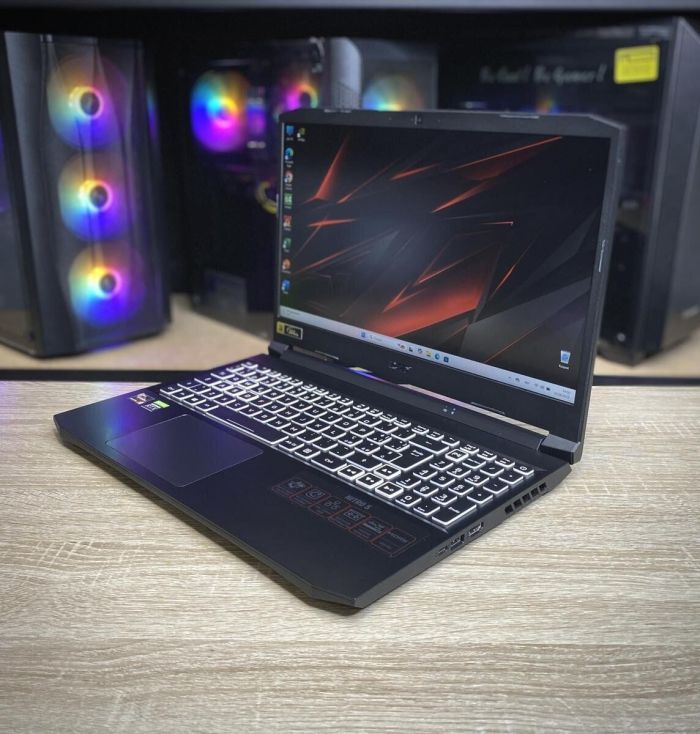 Ігровий ноутбук Acer Nitro 5 / 15.6" (1920x1080) IPS / AMD Ryzen 7 5800H (8 (16) ядер по 3.2 - 4.4 GHz) / 16 GB DDR4 / 512 GB SSD / nVidia GeForce RTX 3070, 8 GB GDDR6, 256-bit / WebCam б/в - зображення 5